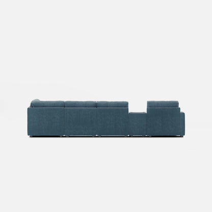 Modular One Left Facing 8-Piece Sectional - Teal