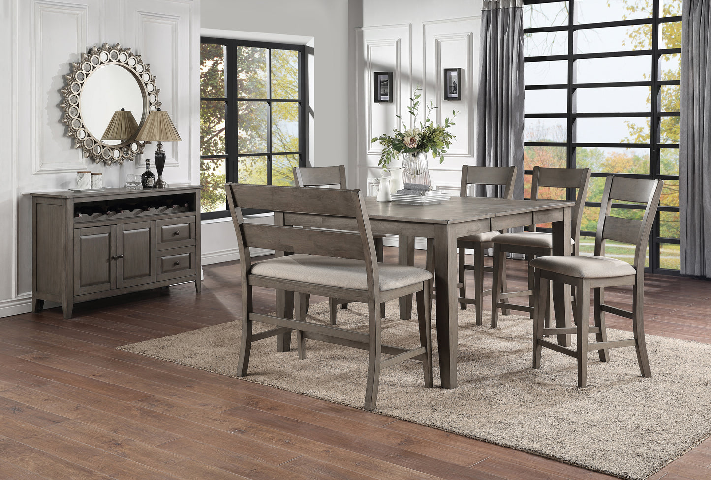 Callie 5-Piece Counter Dining Room Set