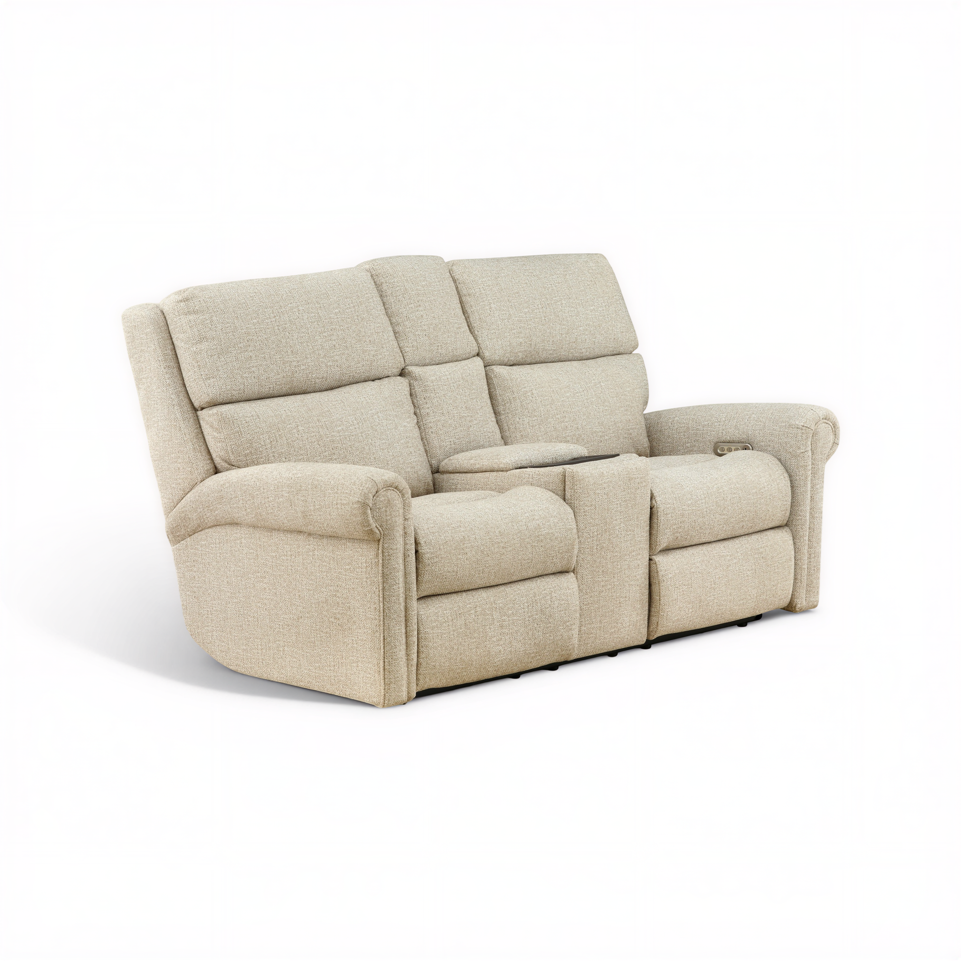 Flexsteel Jetsyn Power Reclining Console Loveseat