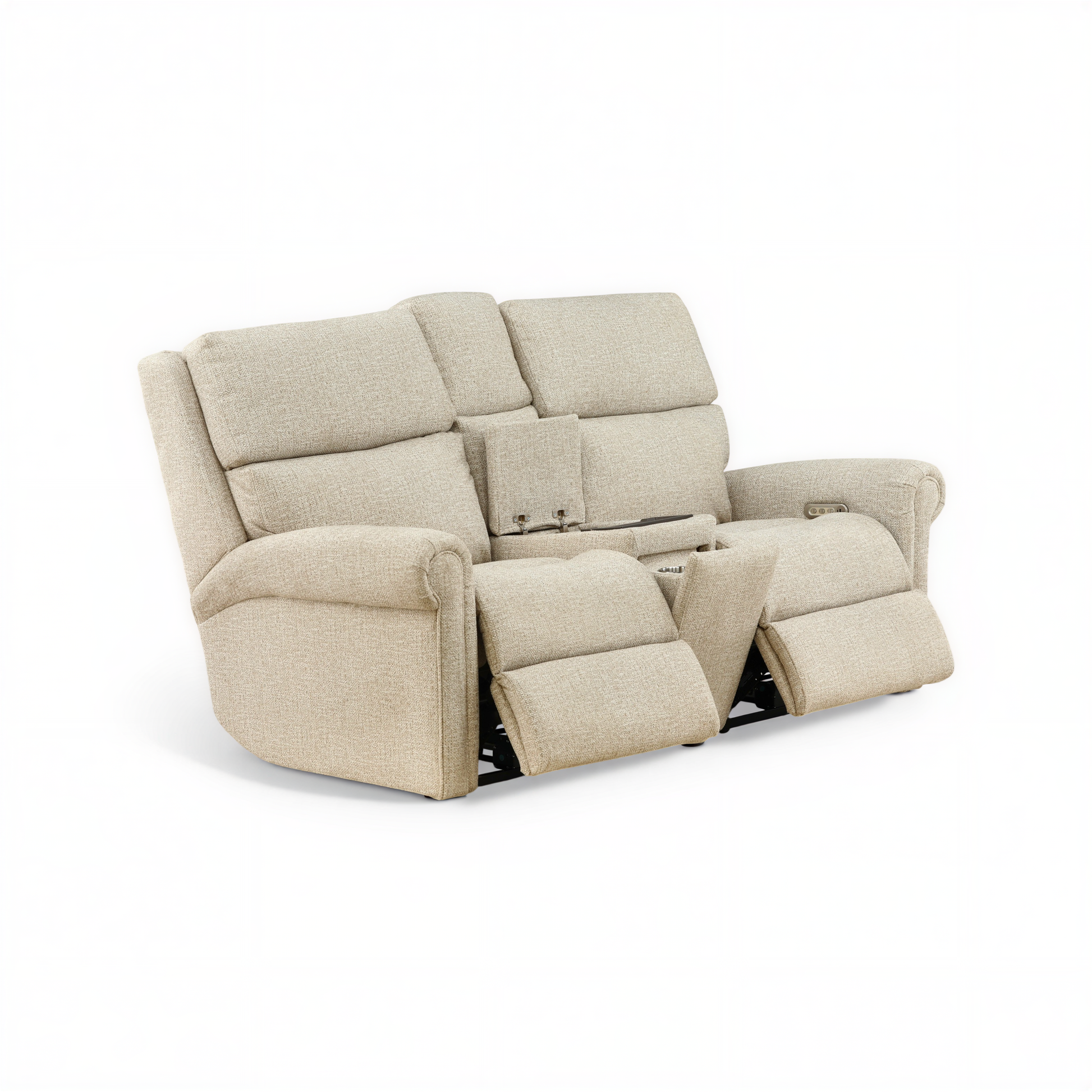 Flexsteel Jetsyn Power Reclining Console Loveseat