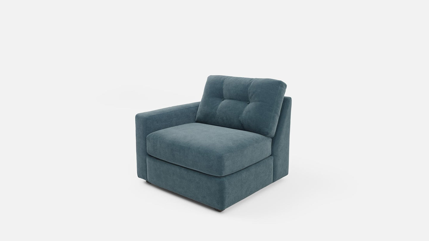 Modular One Left Arm Facing Chair - Teal