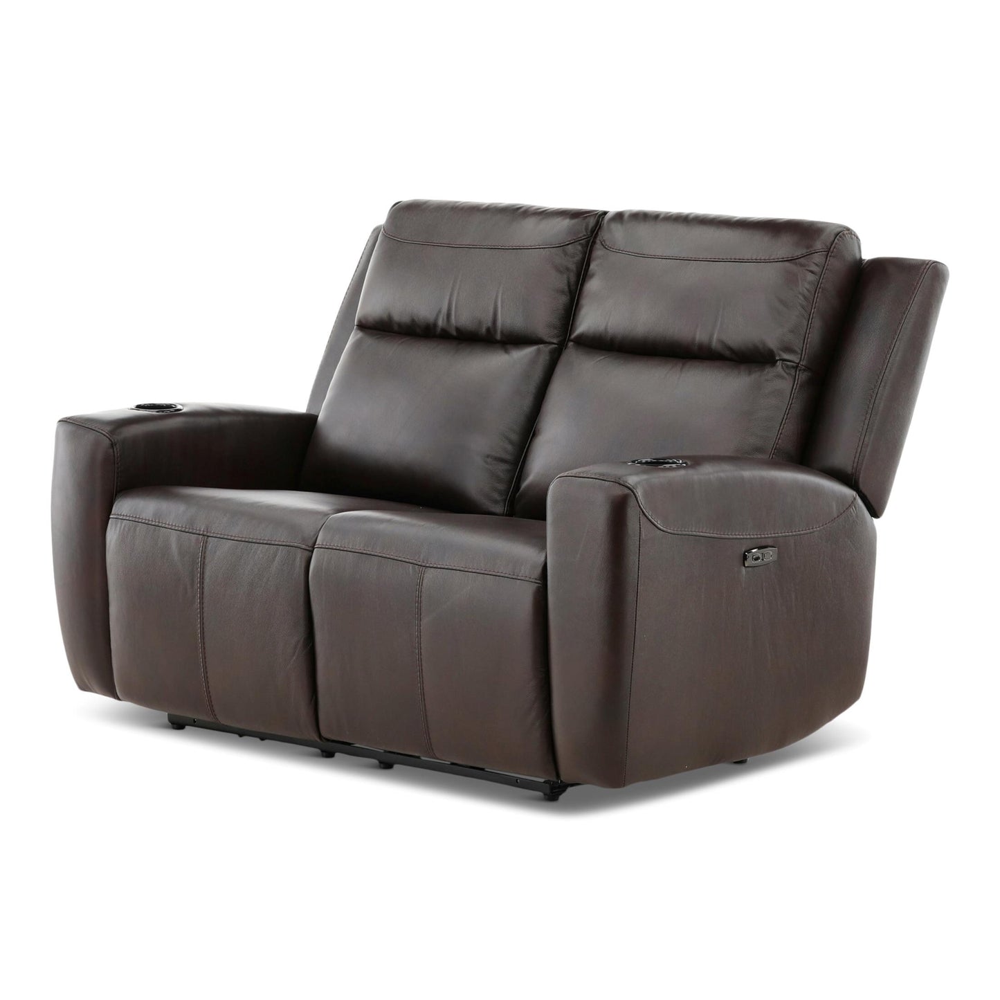 Chesapeake Leather Power Reclining Loveseat