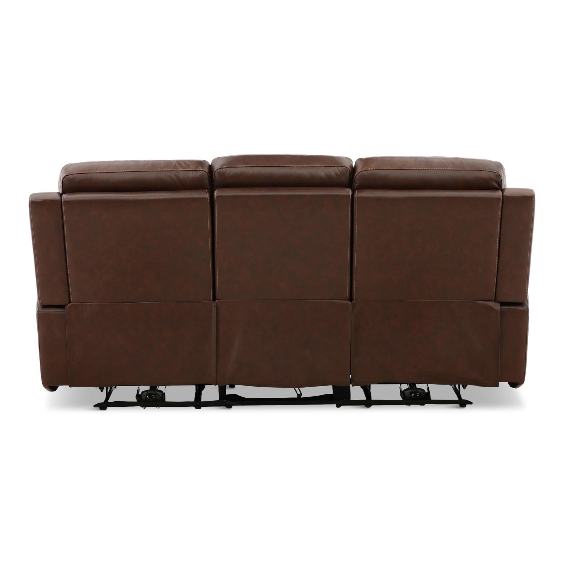 Adrian Leather Power Sofa with Drop Down Table