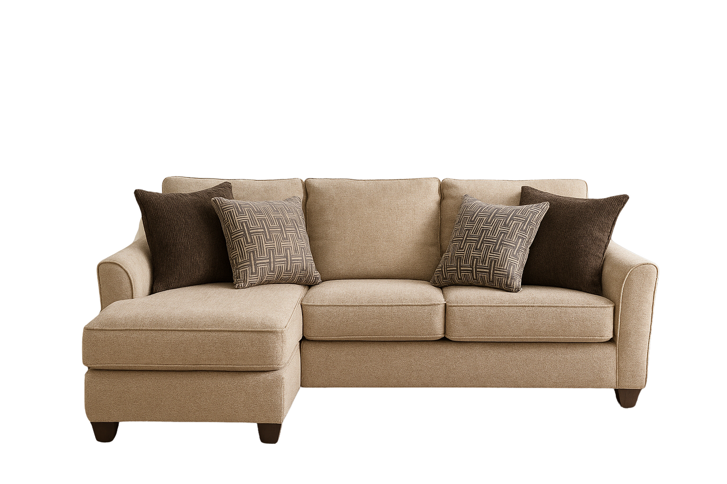 Elandor Reversible Sofa Chaise Beige