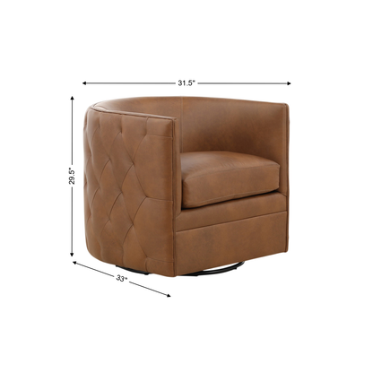 Palazzo Leather Swivel Chair