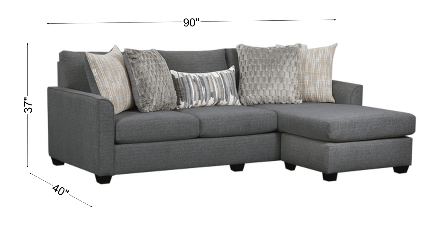 Forte Sofa Chaise with Drop-Down Table