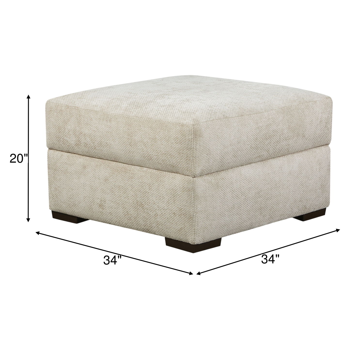 Jacqueline Oversized Ottoman