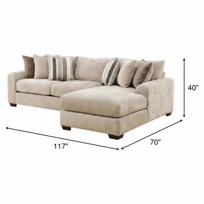 Jacqueline 2-Piece Sectional Chaise