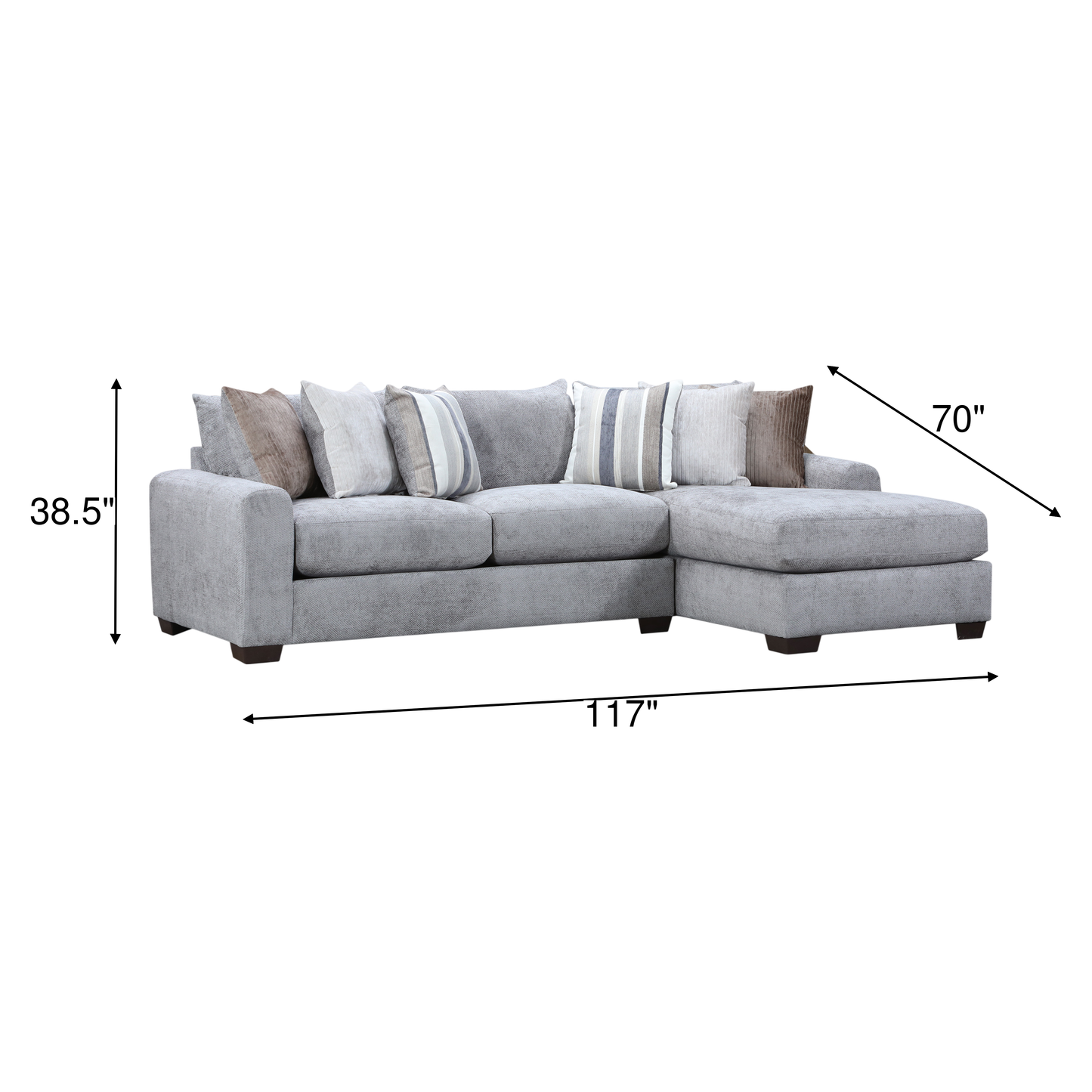 Jacqueline 2-Piece Sectional Chaise