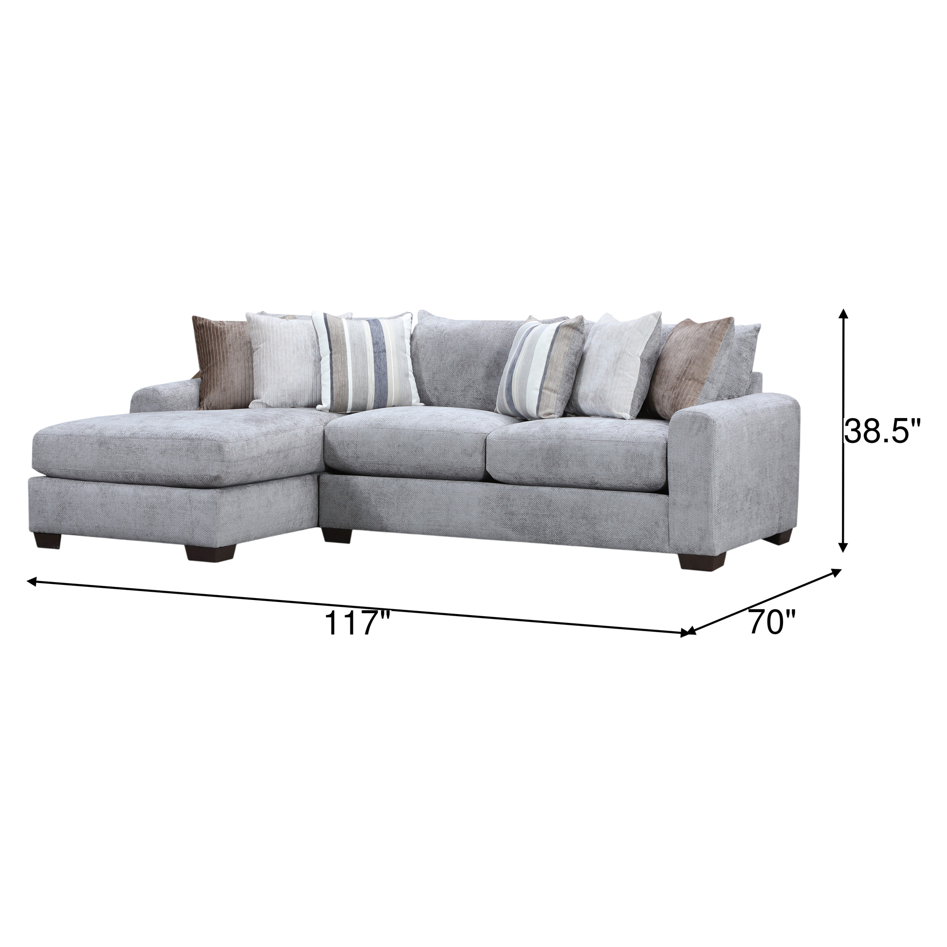 Jacqueline 2-Piece Sectional Chaise