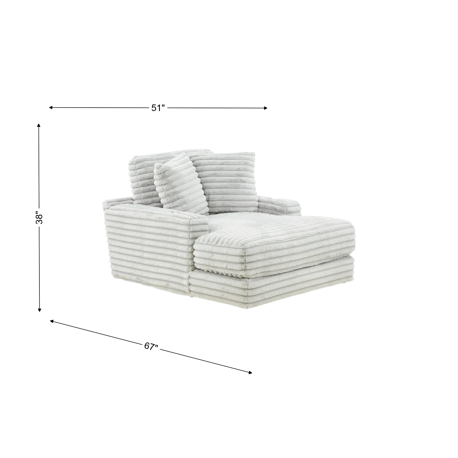 Cuddle King Oversized Chaise