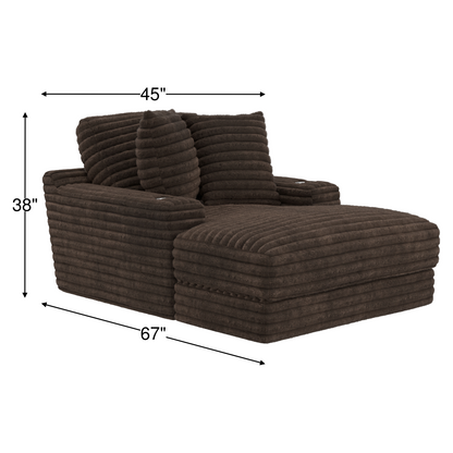 Cuddle King Oversized Chaise