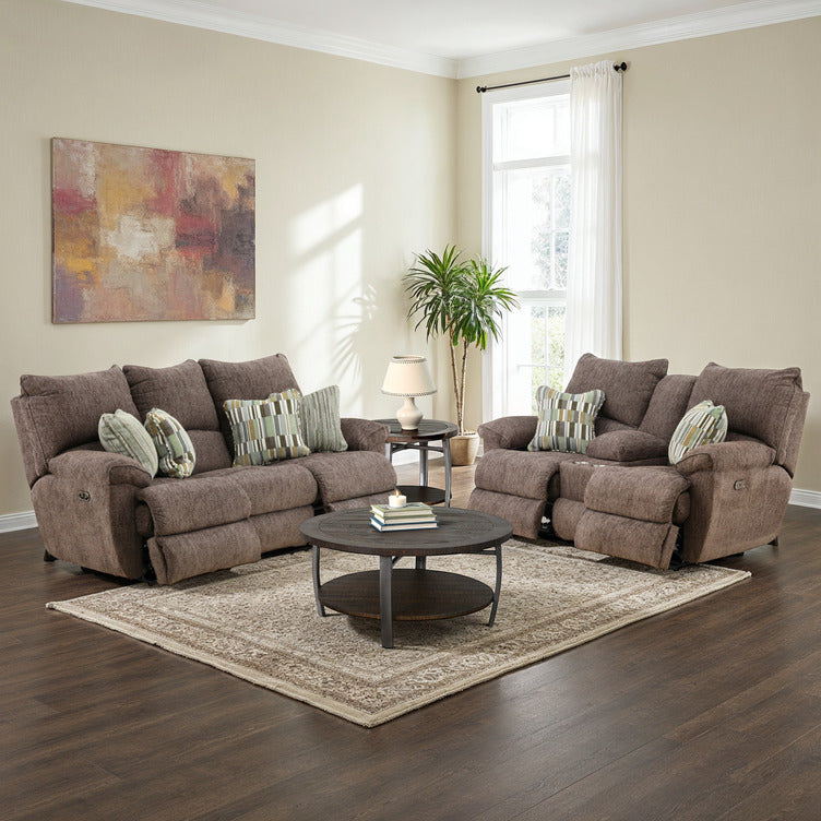 Preston Power Reclining Console Loveseat