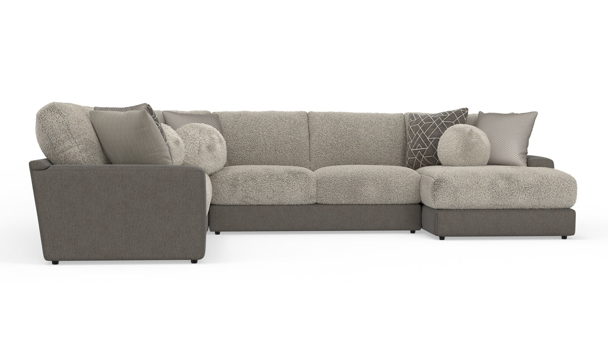 Ever 4-Piece Sectional Right-Facing Slate