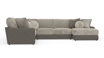 Ever 4-Piece Sectional Right-Facing Slate