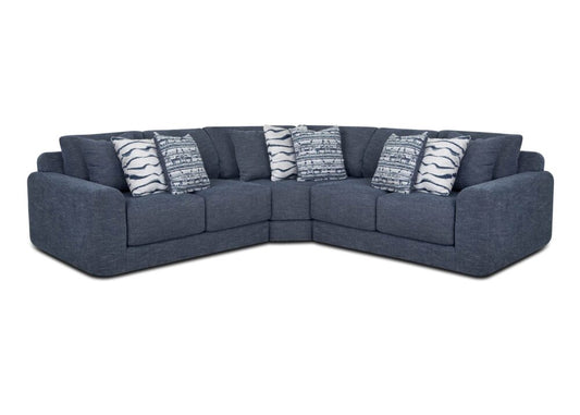 Lowden 3-Piece Sectional Indigo