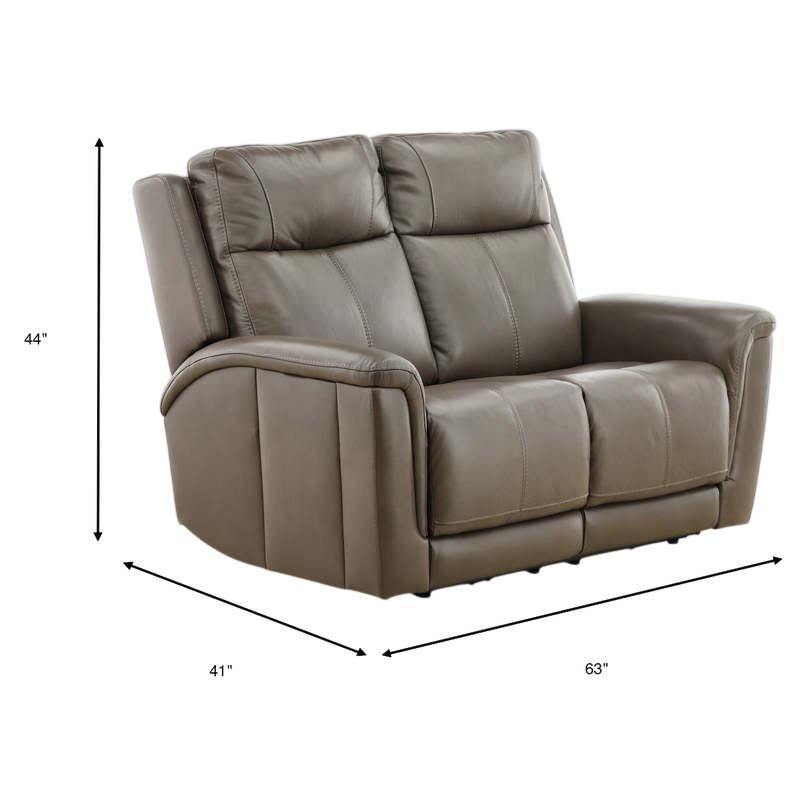 Flexsteel Trey Leather Power Reclining Loveseat
