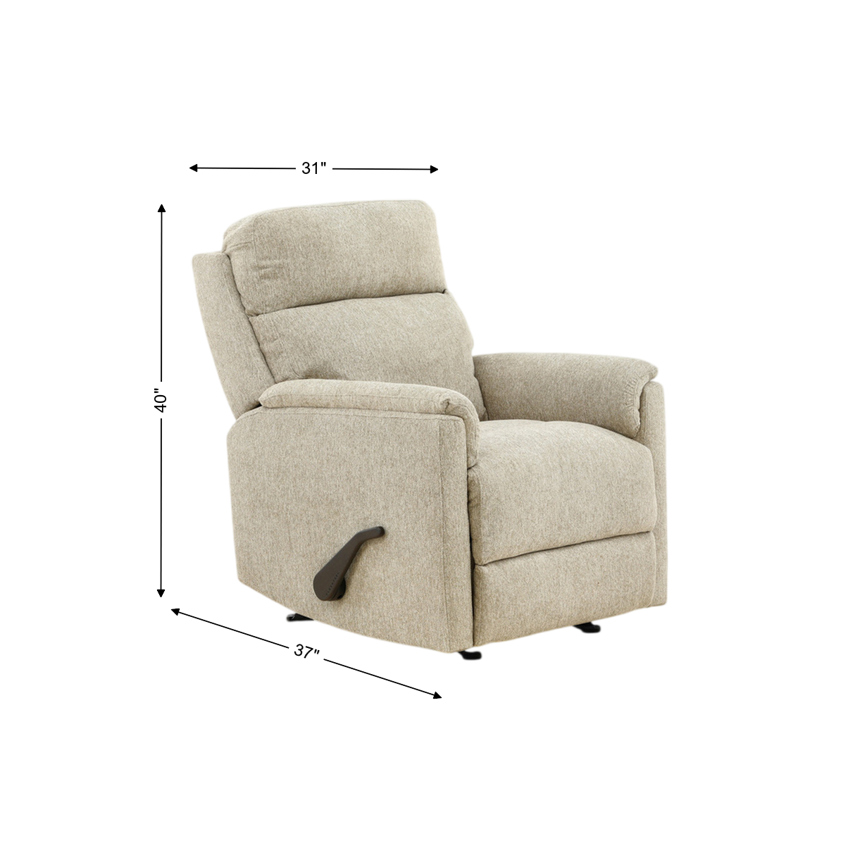Flexsteel Compact Perfect Match Gliding Recliner