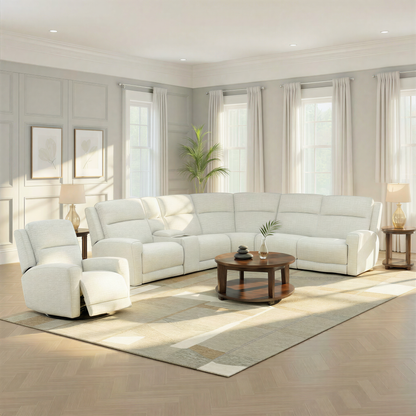 Flexsteel Draven 6-Piece Power Reclining Sectional