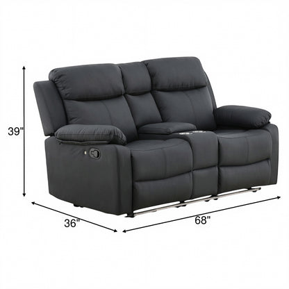 Reclining Loveseat With LED and Speaker