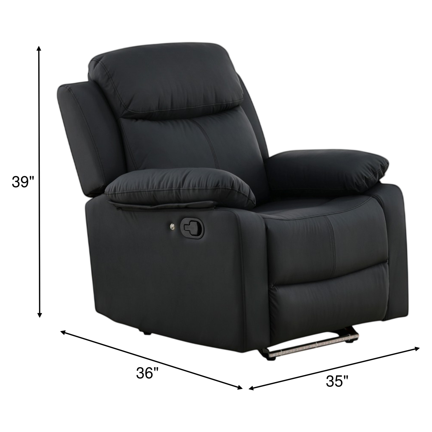 Zeke Glider Recliner With LED