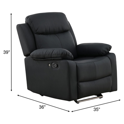 Zeke Glider Recliner With LED