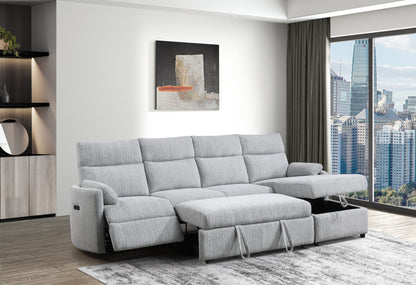 Chamberlain 3-Piece Power Reclining Sectional with Pullout Bed