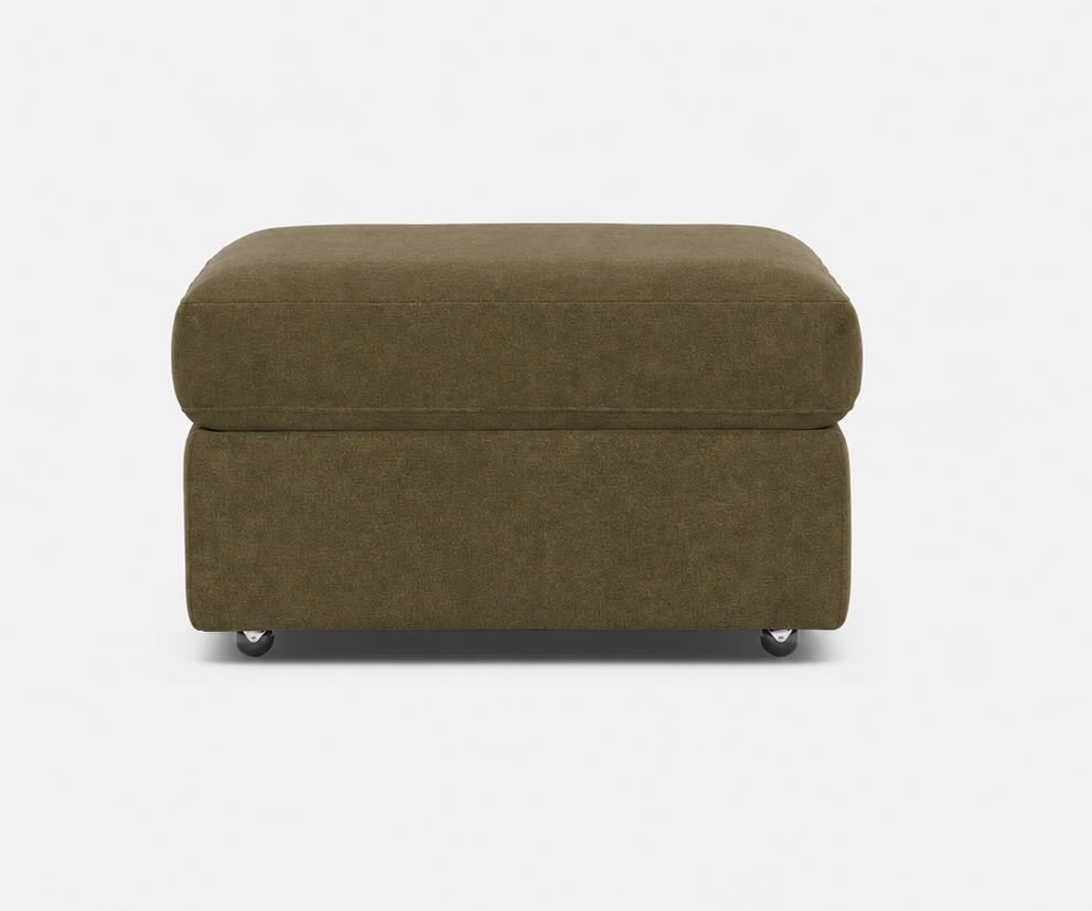 Modular One Storage Ottoman Moss