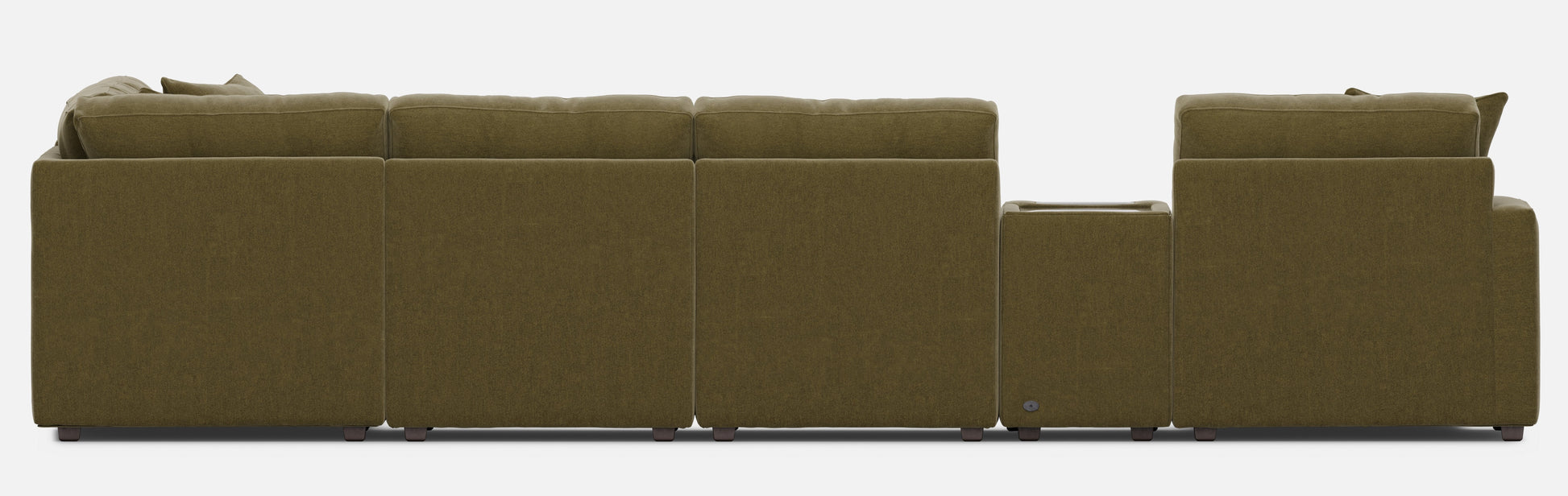 Modular One 8-Piece Sectional Chaise with E-Console