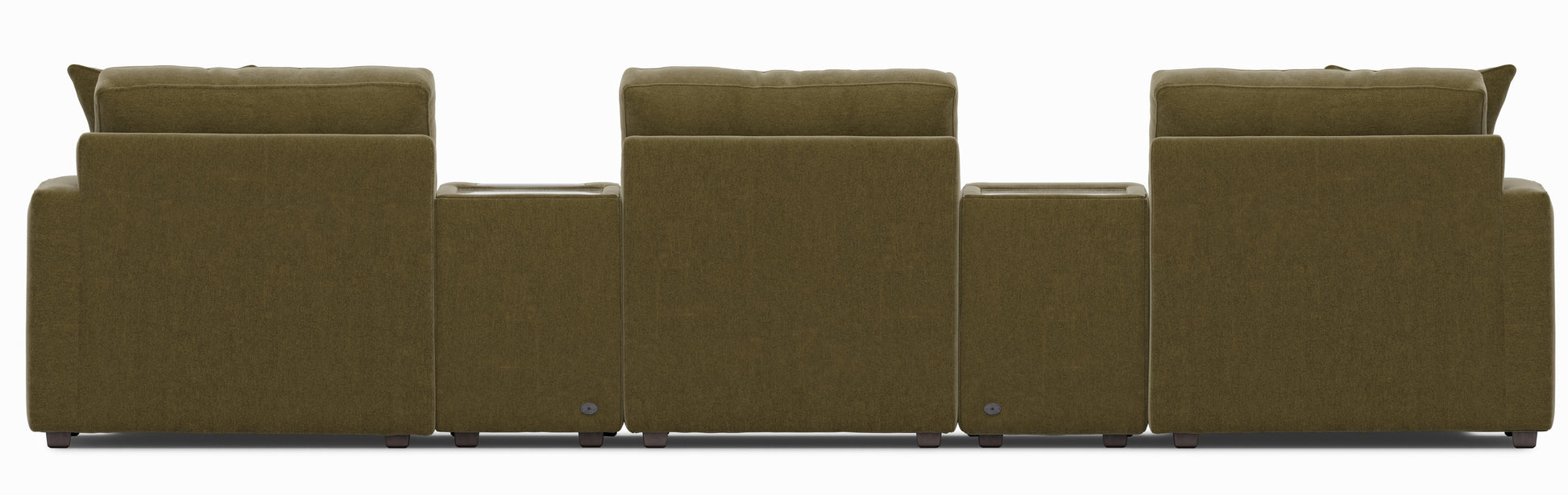 Modular One 5-Piece Dual Chaise Sectional with E-Console
