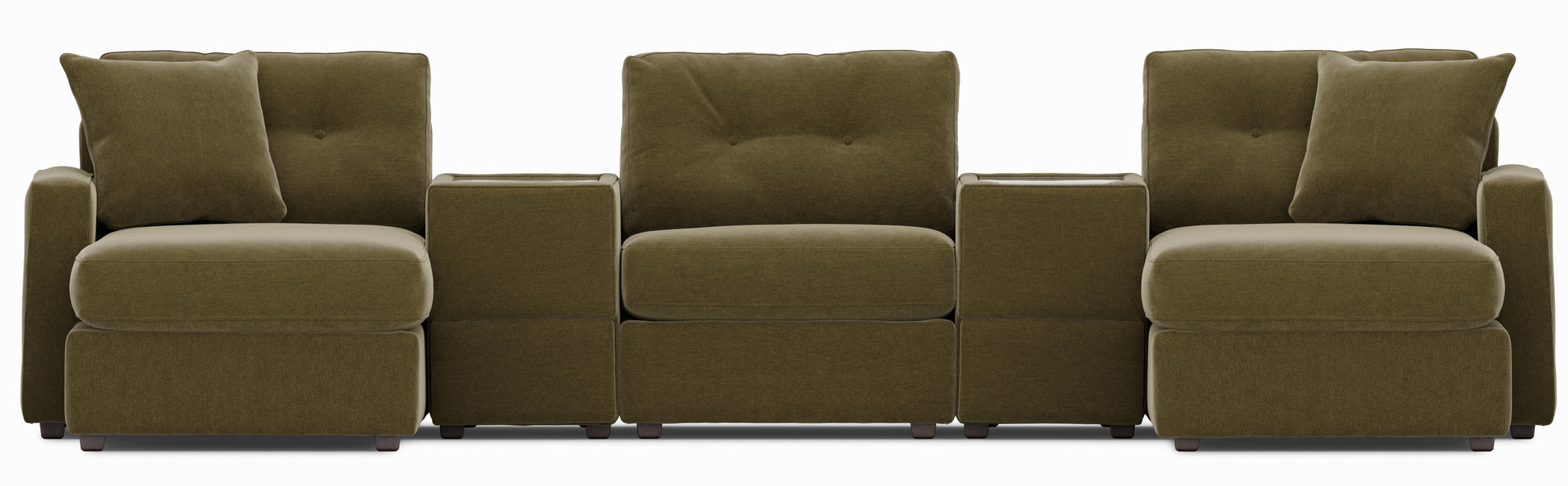 Modular One 5-Piece Dual Chaise Sectional with E-Console