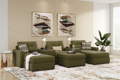 Modular One 5-Piece Dual Chaise Sectional with E-Console