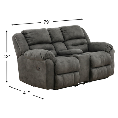 Summit Reclining Console Loveseat