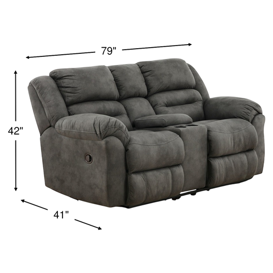 Summit Reclining Console Loveseat - alternate view