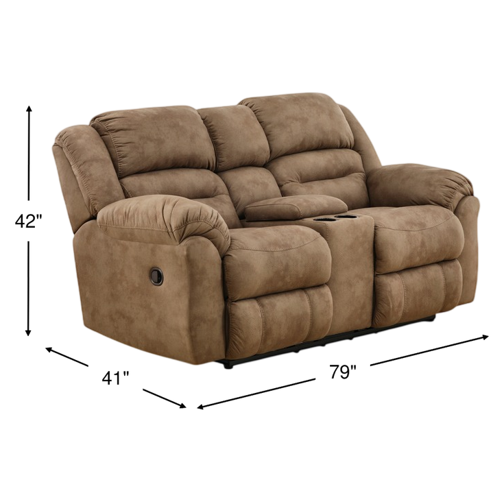 Summit Reclining Console Loveseat