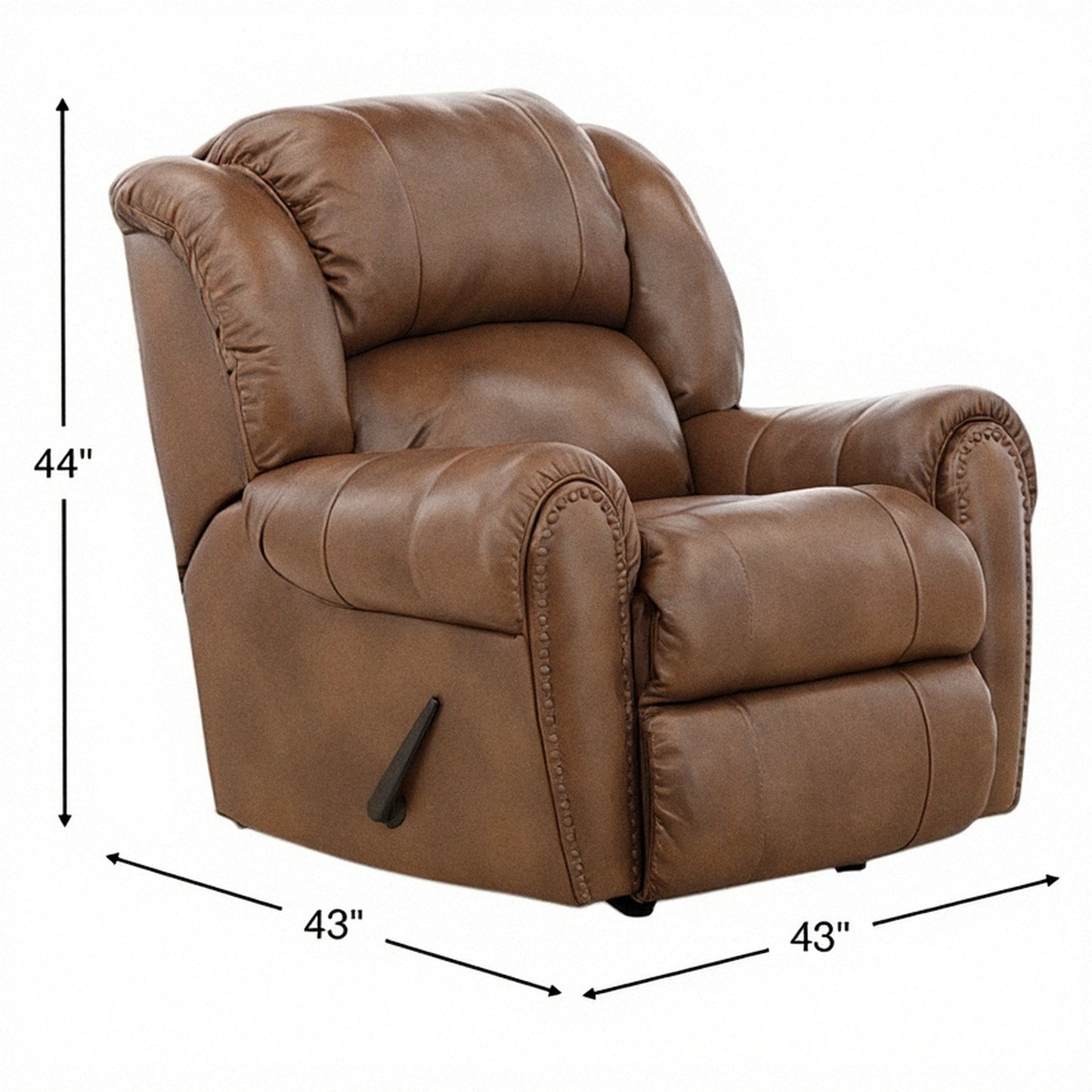 Falynn Leather Rocker Recliner
