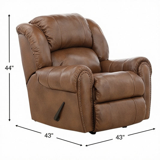 Falynn Leather Rocker Recliner - alternate view