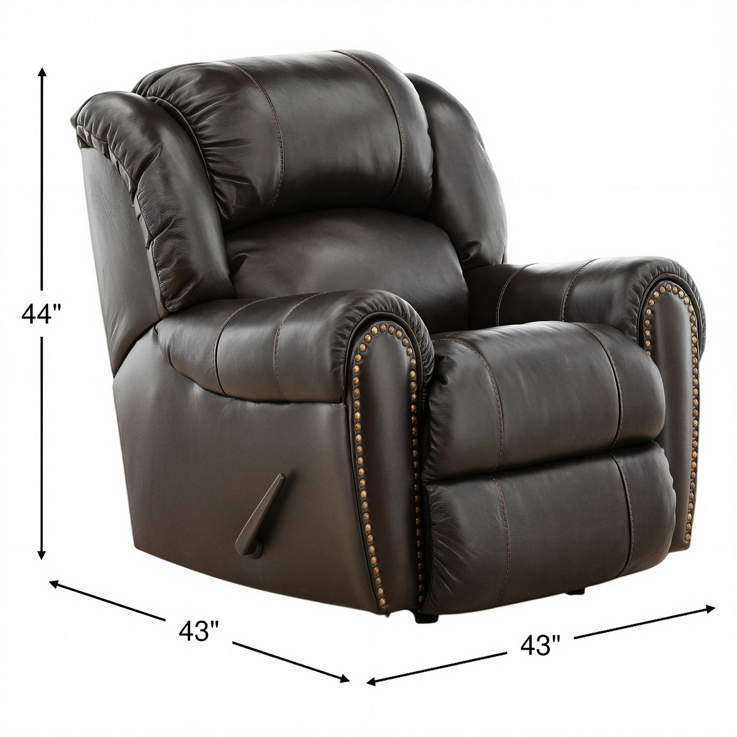 Falynn Leather Rocker Recliner