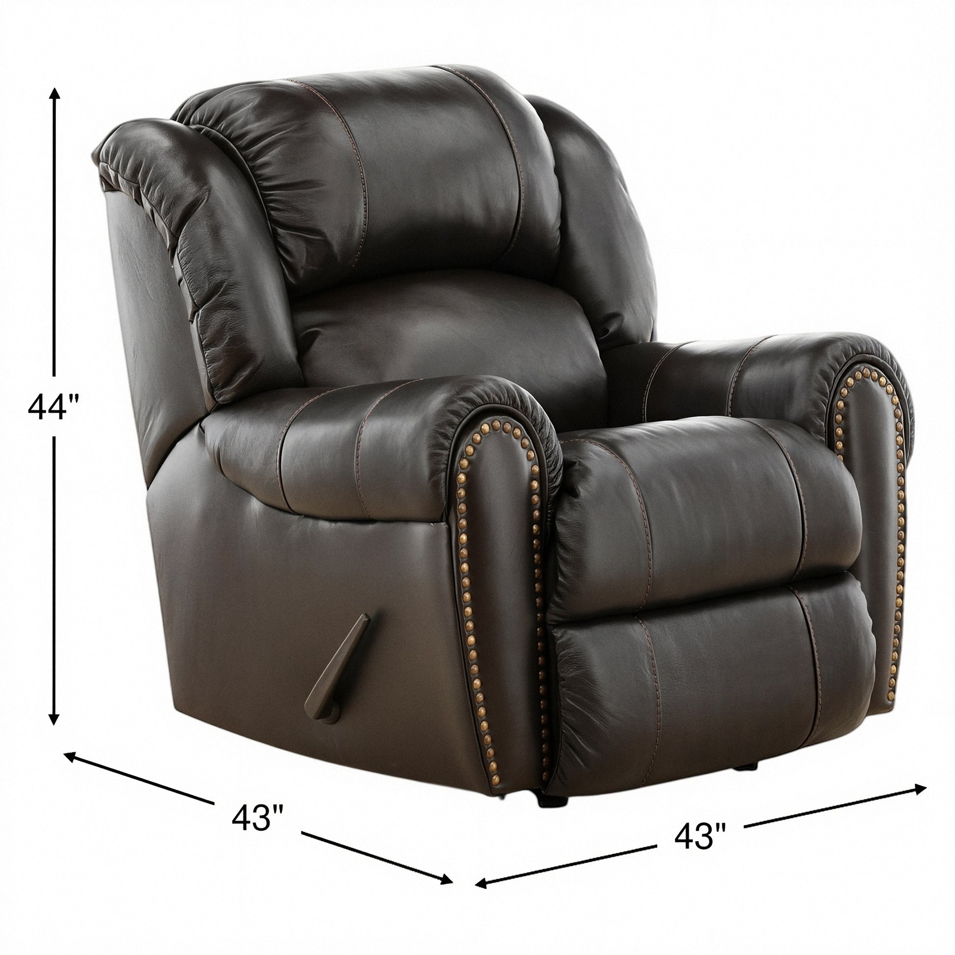 Falynn Leather Rocker Recliner