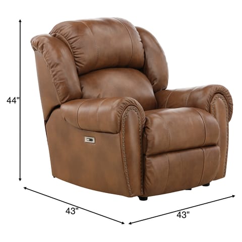 Falynn Leather Power Rocker Recliner