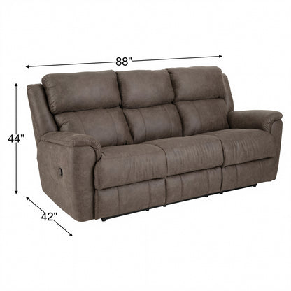 Woodley Reclining Sofa with Drop-Down Table