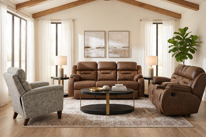 Bellevue Manual Double Reclining Sofa