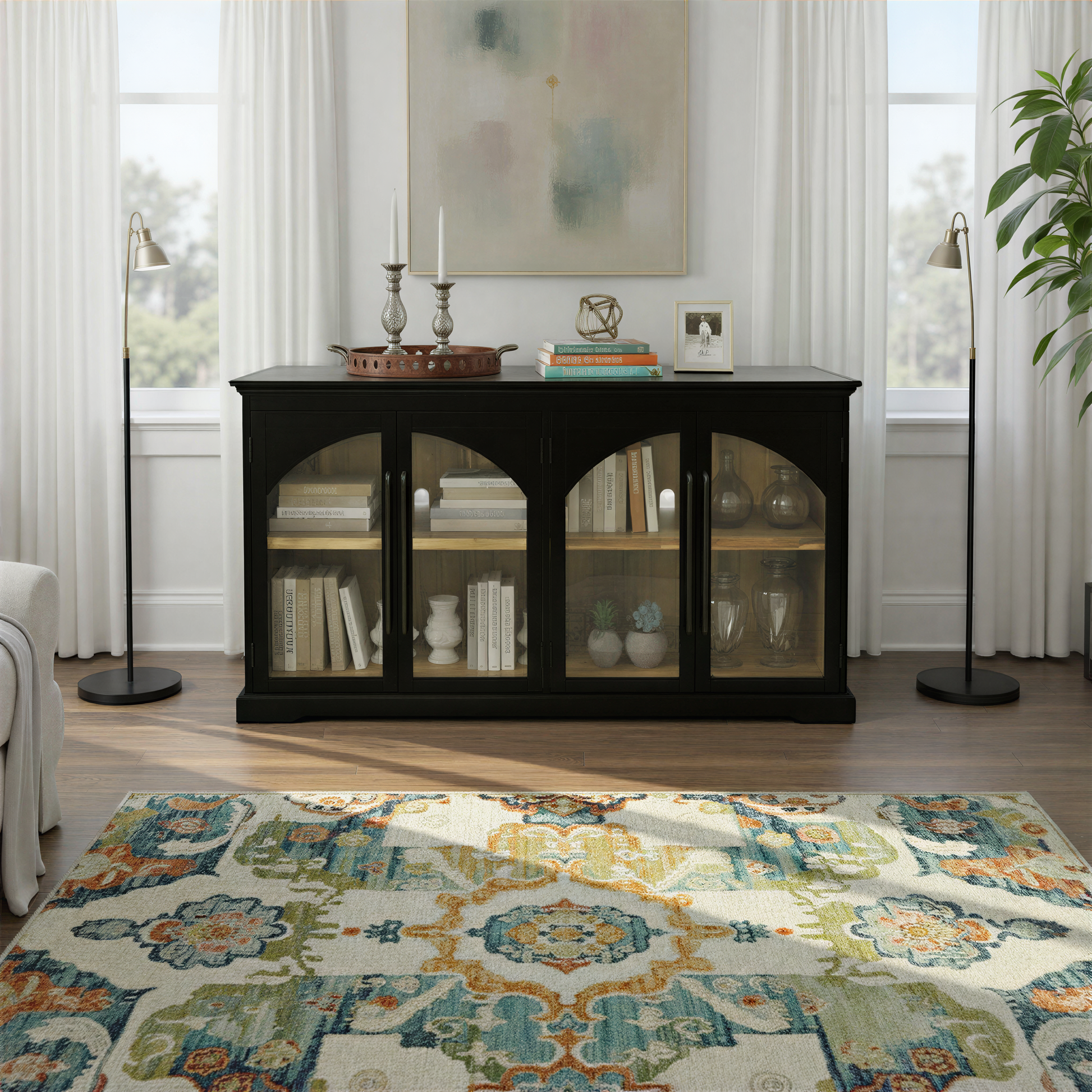 Four Door Accent Cabinet
