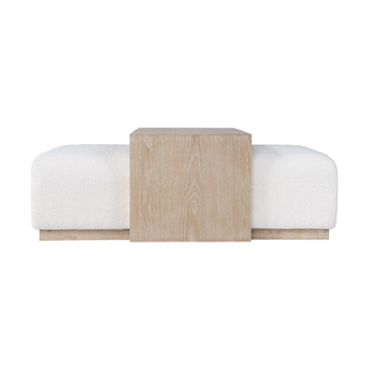Boone Castered Cocktail Ottoman with Table