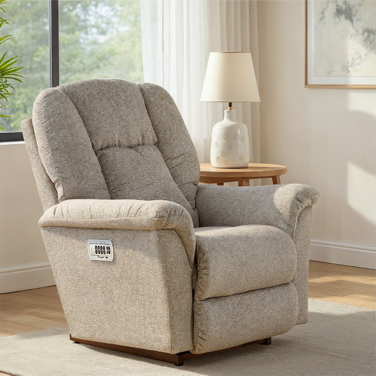 Jasper Power Rocker Recliner with Adjustable Headrest and Lumbar