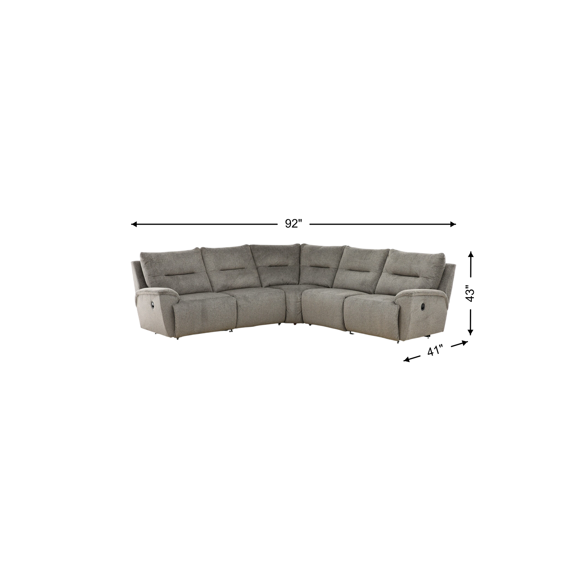 La-Z-Boy Palmer 5-Piece Reclining Sectional