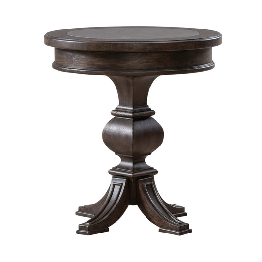 Riven Round Chairside Table