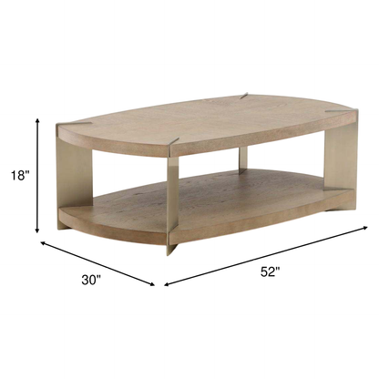 Oval cocktail table