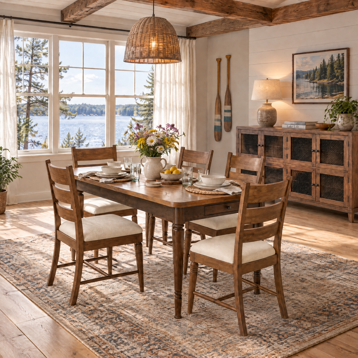 Lakehouse Leg Table 1-20" Leaf