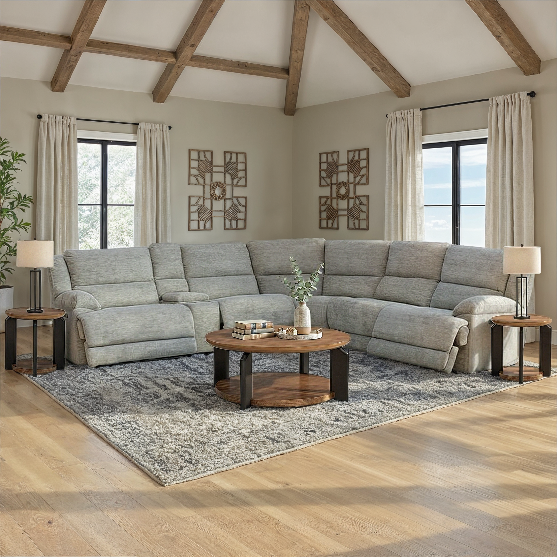 Lucie 6-Piece Power Reclining Sectional